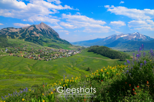Panorama View of Crested Butte, Colorado