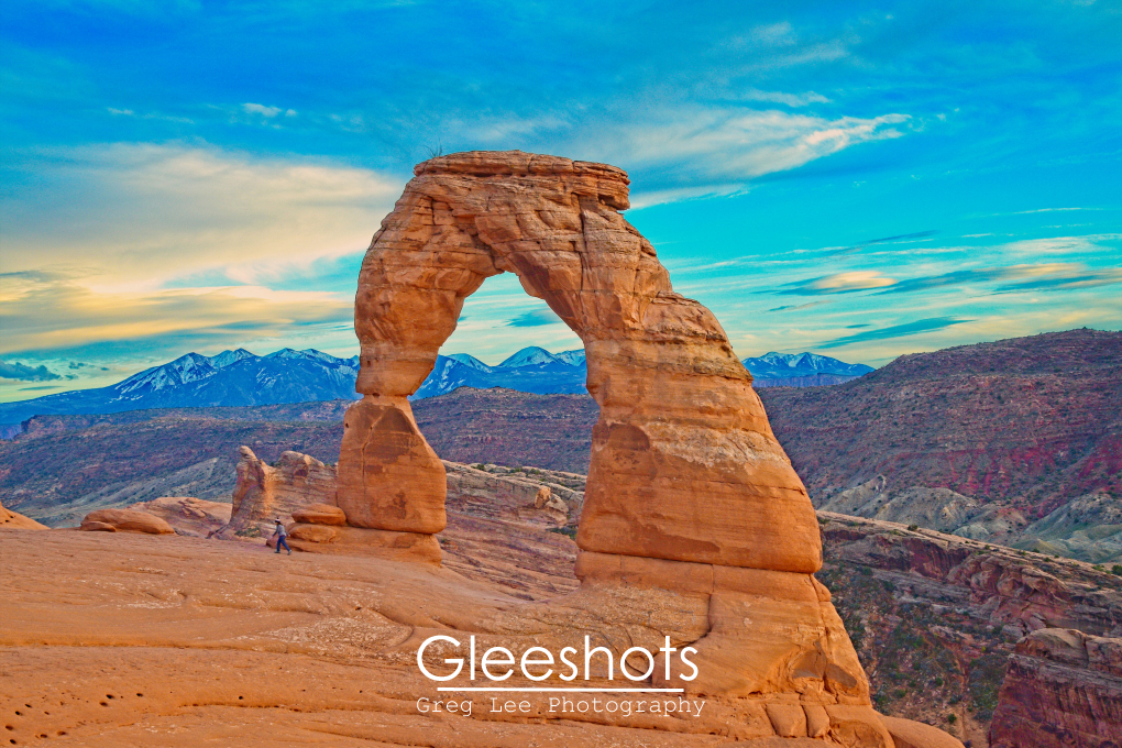 Delicate Arch, Sunset, Close-Up, Arches National Park, Utah