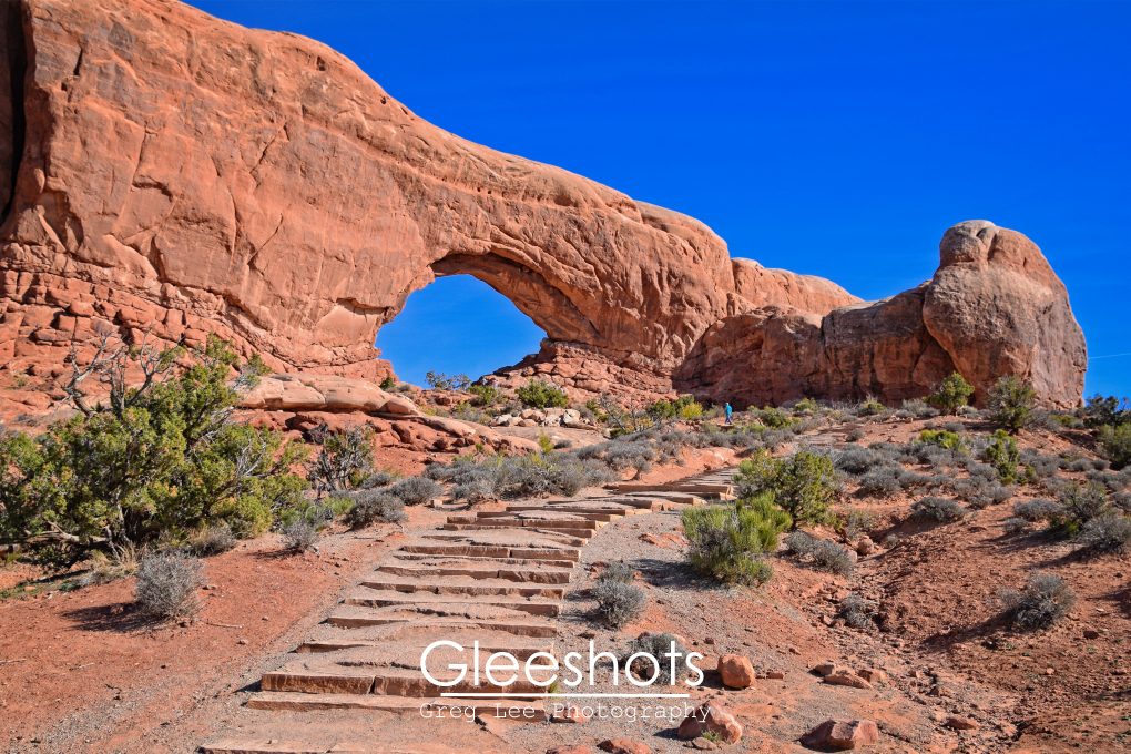 Stairs to North Window, Arches National Park, Utah