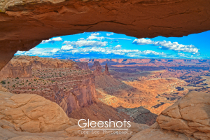 Mesa Arch, Daylight and Clouds, Canyonlands National Park, Utah
