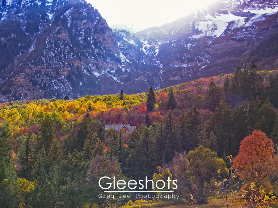 Timpanogos Fall Colors at Sunset, Alpine Loop, Sundance Resort, Utah