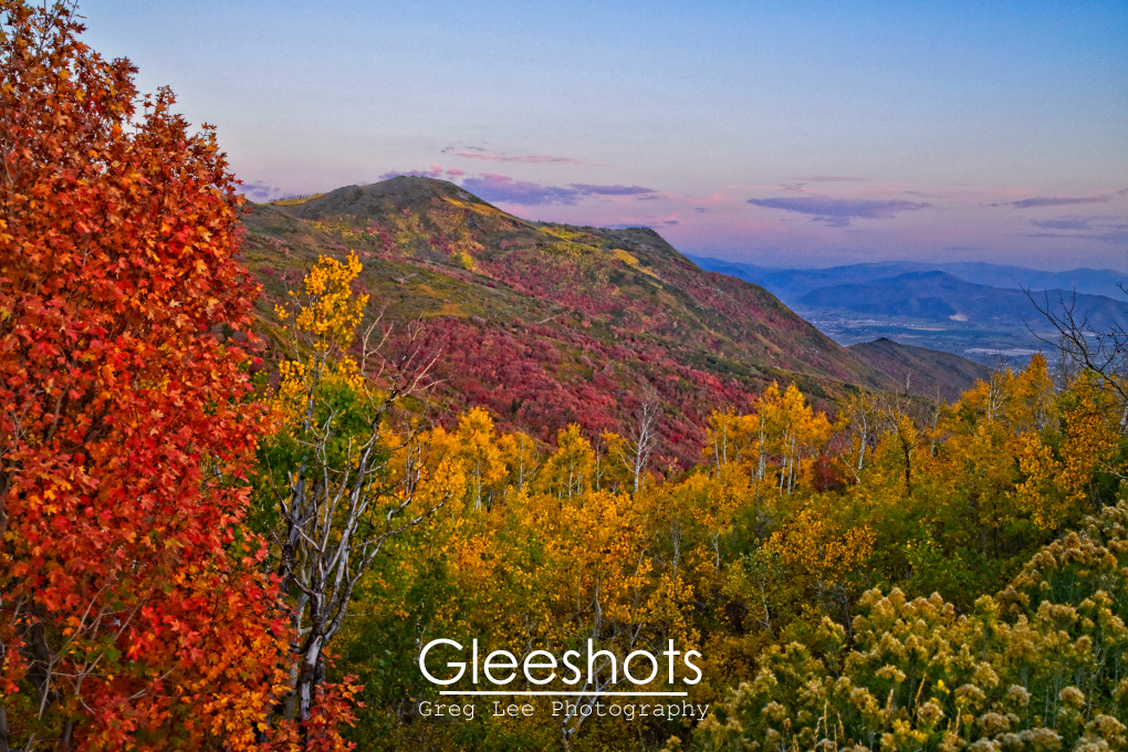 Wasatch Mountains, Utah Fall Foliage, Heber Valley,  Sunset View, Utah